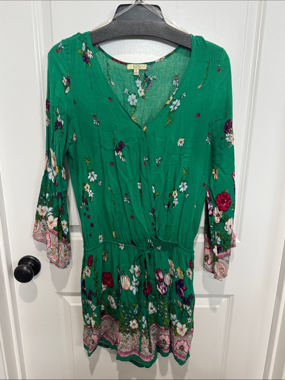 Knox Rose Emerald Green Floral Romper